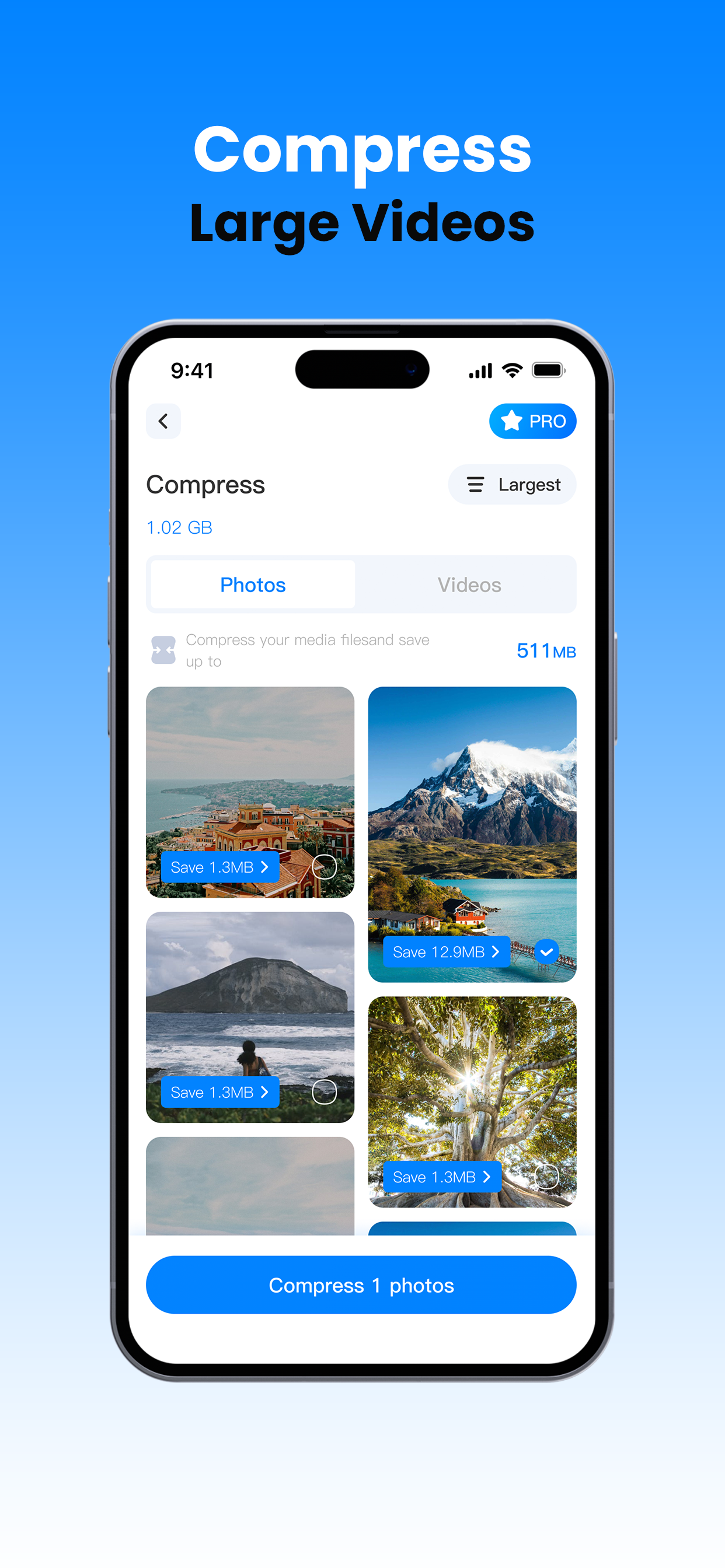 Compress Videos Feature
